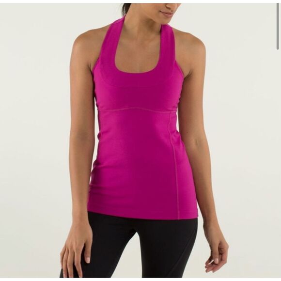 NWOT Lululemon scoop neck tank top pink size 8 women's - Picture 1 of 9
